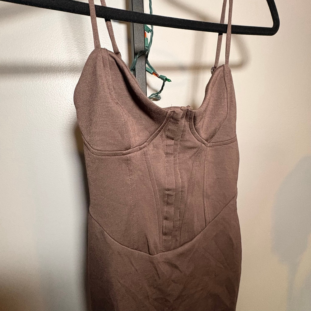 Women's Target Brown Mini Dress XXS - Picture 2 of 5